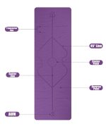 Non Slip TPE Yoga Mat Position Line Beginner – Image 6