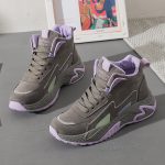 New Leather Waterproof High Help Big Children 10 Autumn And Winter 12 Girls Sneakers – Image 5