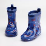 New Children's Rain Boots Cartoon Crystal Bottom – Image 9