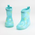 New Children's Rain Boots Cartoon Crystal Bottom – Image 8