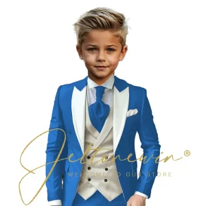 Boys Suit For Wedding Teenager Kids Formal Ceremony Tuxedo Dress Children Photograph Blazer Evening Party Performance Costume