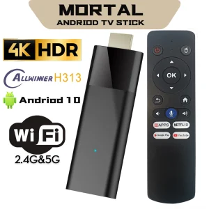 Mortal Q6 Mini TV Stick Smart Iptv Home Theater Android 10 Allwinner H313 Quad Core 5GWIFI 2G16G Bluetooth 5.2  4K HDR10+