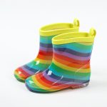 New Children's Rain Boots Cartoon Crystal Bottom – Image 7
