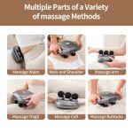 Handheld Deep Tissue Massagers  Percussion Massage Gun  6-Head Back Massager For Muscle Relaxation In Back Leg Neck Shoulder And Body Gifts For Families And Friends – Image 6